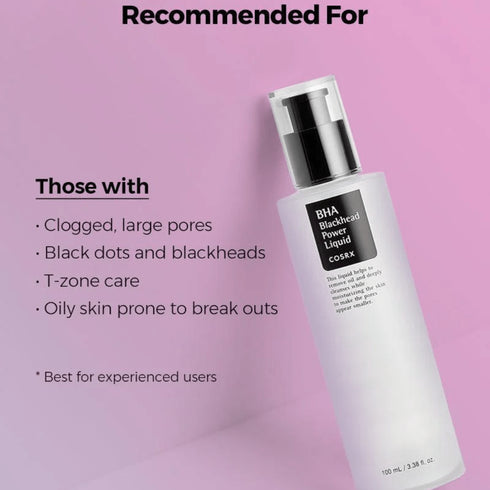 Exfoliant chimic cu 4% BHA (acid salicilic) care curăță în profunzime și reduce aspectul porilor dilatați. Ideal pentru ten mixt, gras și acneic. wowskin.ro